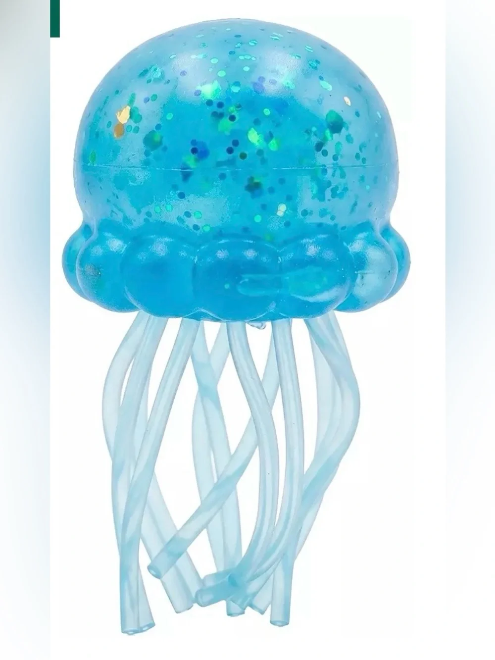 🍁2 big squishes for $25🍂 Jellyfish Squishy Toy - Teal Glitter
